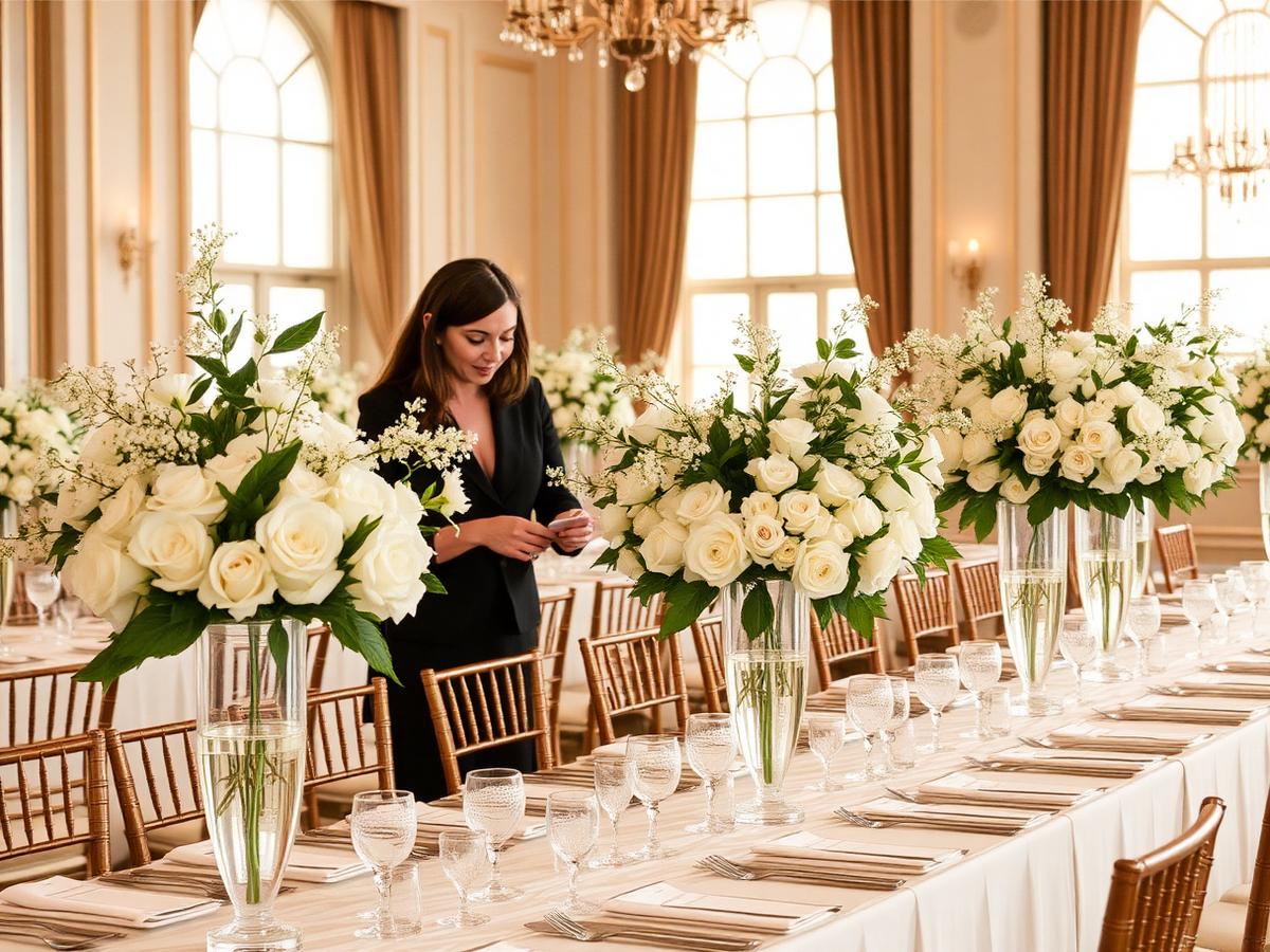Brothers Event team styling a luxury venue